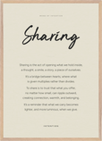 Sharing Word of Intention Framed print A1 (59.4 x 84.1 cm) Wood frame Linen paper