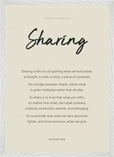 Sharing Word of Intention Framed print A2 (42 x 59.4 cm) White frame Linen paper