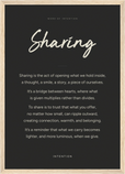 Sharing Word of Intention Framed print A3 (29.7 x 42 cm) Wood frame Carbon paper
