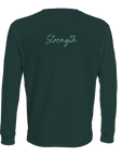 Strength - "Misty Mind" Long sleeve green empire XS 17