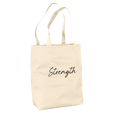 Strength - "Misty Mind" Tote Bag Natural 3