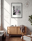 Synch'd Hands Framed print A1 (59.4 x 84.1 cm) Black frame in interior