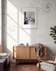 Synch'd Hands Framed print 50x70 cm / 20x28″ Wood frame in interior