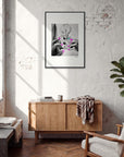 Synch'd Hands Framed print A1 (59.4 x 84.1 cm) Black frame in interior