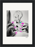 Synch'd Hands Framed print 13x18 cm / 5x7″ Black frame 71