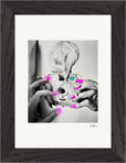 Synch'd Hands Framed print 13x18 cm / 5x7″ Black frame 66