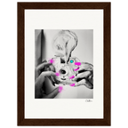 Synch'd Hands Framed print 13x18 cm / 5x7″ Dark wood frame 48