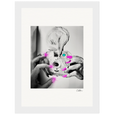 Synch'd Hands Framed print 13x18 cm / 5x7″ White frame 21