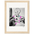 Synch'd Hands Framed print 13x18 cm / 5x7″ Wood frame 26