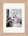 Synch'd Hands Framed print 13x18 cm / 5x7″ Wood frame 33