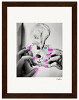 Synch'd Hands Framed print 15x20 cm / 6x8″ Dark wood frame 49