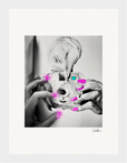 Synch'd Hands Framed print 15x20 cm / 6x8″ White frame 15