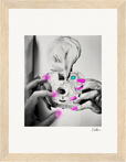 Synch'd Hands Framed print 15x20 cm / 6x8″ Wood frame 24