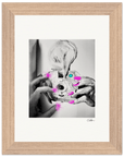 Synch'd Hands Framed print 15x20 cm / 6x8″ Wood frame 43