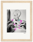 Synch'd Hands Framed print 15x20 cm / 6x8″ Wood frame 24