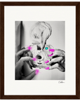 Synch'd Hands Framed print 20x25 cm / 8x10″ Dark wood frame 54