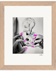 Synch'd Hands Framed print 20x25 cm / 8x10″ Wood frame 41