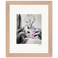 Synch'd Hands Framed print 20x25 cm / 8x10″ Wood frame 41