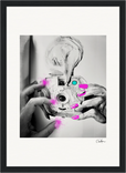 Synch'd Hands Framed print 21x29.7 cm / 8x12" Black frame 76