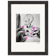 Synch'd Hands Framed print 21x29.7 cm / 8x12" Black frame 53