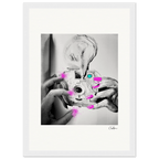Synch'd Hands Framed print 21x29.7 cm / 8x12" White frame 9