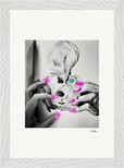 Synch'd Hands Framed print 21x29.7 cm / 8x12" White frame 20