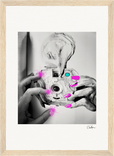 Synch'd Hands Framed print 21x29.7 cm / 8x12" Wood frame 29