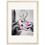 Synch'd Hands Framed print 21x29.7 cm / 8x12" Wood frame 29