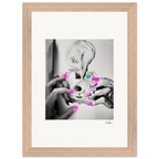 Synch'd Hands Framed print 21x29.7 cm / 8x12" Wood frame 30