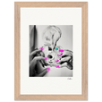 Synch'd Hands Framed print 21x29.7 cm / 8x12" Wood frame 30