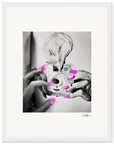 Synch'd Hands Framed print 27x35 cm / 11x14″ White frame 17