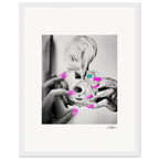 Synch'd Hands Framed print 27x35 cm / 11x14″ White frame 17