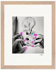 Synch'd Hands Framed print 27x35 cm / 11x14″ Wood frame 46