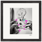 Synch'd Hands Framed print 30x30 cm / 12x12″ Black frame 55