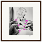 Synch'd Hands Framed print 30x30 cm / 12x12″ Dark wood frame 47