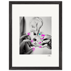 Synch'd Hands Framed print 30x40 cm / 12x16″ Black frame 50