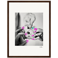 Synch'd Hands Framed print 30x40 cm / 12x16″ Dark wood frame 57