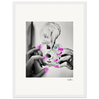 Synch'd Hands Framed print 30x40 cm / 12x16″ White frame 16