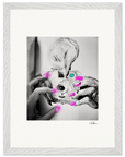 Synch'd Hands Framed print 30x40 cm / 12x16″ White frame 25