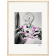 Synch'd Hands Framed print 30x40 cm / 12x16″ Wood frame 25