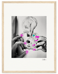 Synch'd Hands Framed print 30x40 cm / 12x16″ Wood frame 25