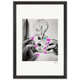 Synch'd Hands Framed print 30x45 cm / 12x18″ Black frame 62