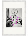Synch'd Hands Framed print 30x45 cm / 12x18″ White frame 17