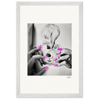 Synch'd Hands Framed print 30x45 cm / 12x18″ White frame 17
