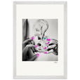 Synch'd Hands Framed print 30x45 cm / 12x18″ White frame 17
