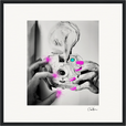 Synch'd Hands Framed print 40x40 cm / 16x16″ Black frame 72