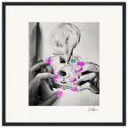 Synch'd Hands Framed print 40x40 cm / 16x16″ Black frame 72