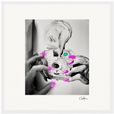Synch'd Hands Framed print 40x40 cm / 16x16″ White frame 11