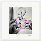 Synch'd Hands Framed print 40x40 cm / 16x16″ White frame 11