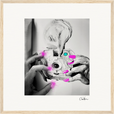 Synch'd Hands Framed print 40x40 cm / 16x16″ Wood frame 27